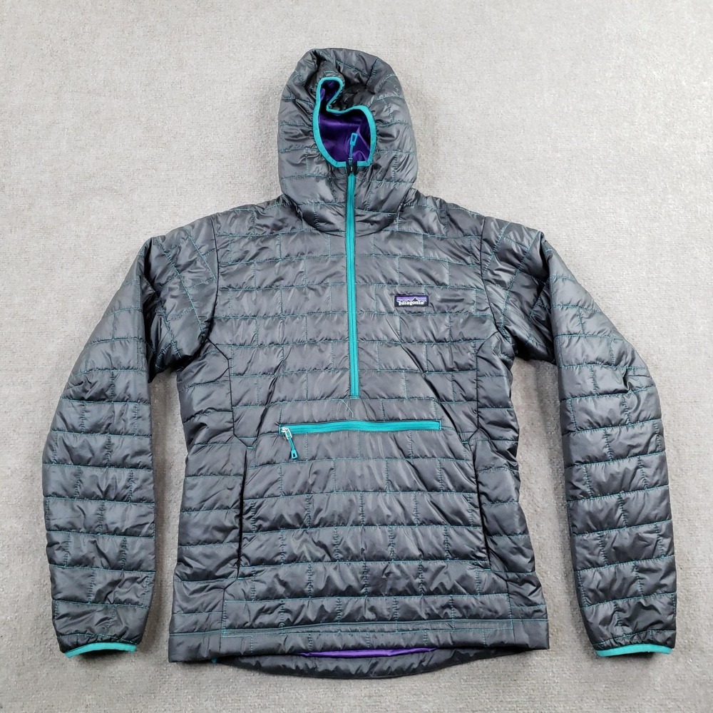 Patagonia Men’s Nano Puff Pullover - Slate Gray And Teal - Rare Color Combo